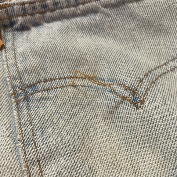 Vintage 90s Orange Tab Distressed Levi’s 550 Jeans Size 36 X 32 Relaxed Fit - Picture 12 of 16